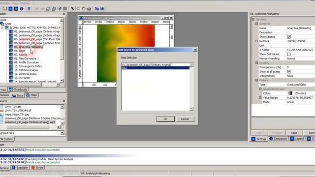 Modelowanie przestrzeni geograficznej - projekt 1, film 5 - SAGA GIS - tworzenie NMT смотреть онлайн