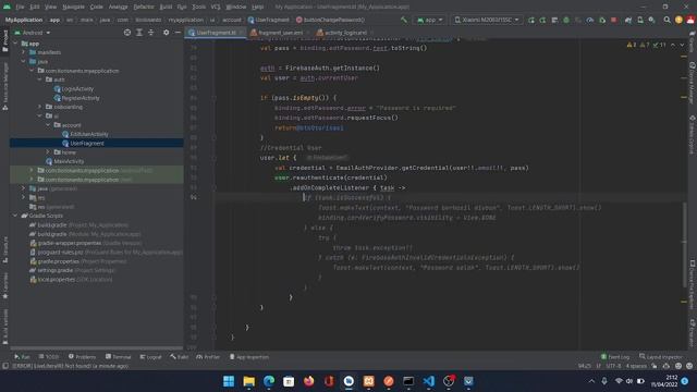Change Password with Firebase Android Studio Kotlin смотреть онлайн