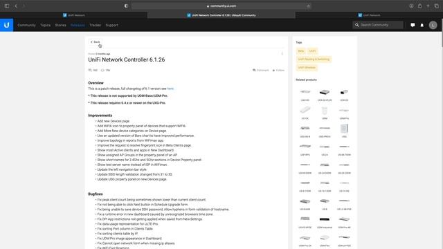 Unifi Beta Controller v 6.1.26 and UXG-Pro v 0.4.0 upgrade смотреть онлайн