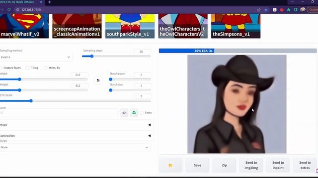 Мультяшные модели для Stable Diffusion