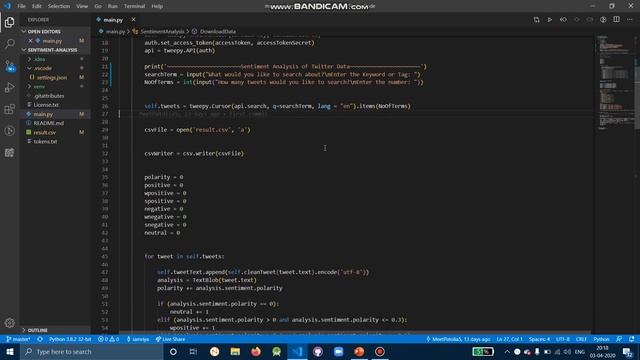Sentiment Analysis of Twitter Data using Python смотреть онлайн