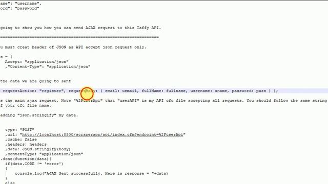 Coldfusion: Ajax request to Taffy API смотреть онлайн