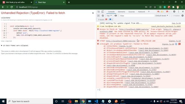 React and node JS project in Hindi #10 Cors issue in Node js смотреть онлайн