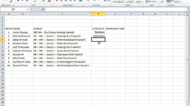 Exercise 9 Excel Practice Book How To Make Data Entry Candidate Data Feed In Ms Excel смотреть онлайн