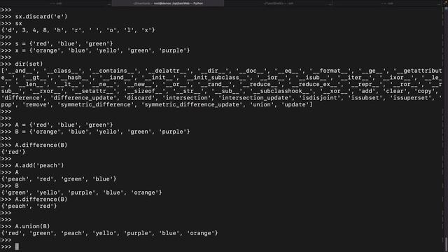 Set Data Type Explained Python смотреть онлайн