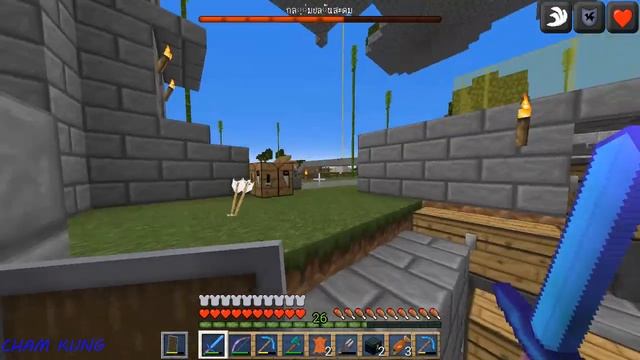 Minecraft 1.14.4 บุกPillagerมาบ้าน смотреть онлайн