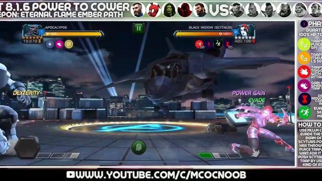 MCOC Act 8.1.6 - Power to Cover, Weapon: Eternal Flame Ember - Scytalis - Trap Serpent смотреть онлайн