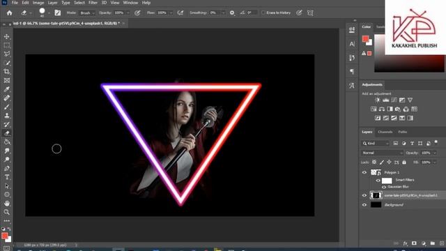 Neon Glow Effect Photoshop Tutorial смотреть онлайн