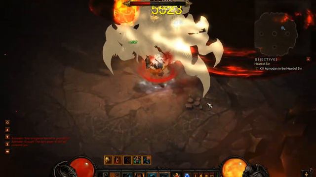 Diablo 3 - Barbarian killing Azmodan in 3:30 (Inferno, Double Tornado) смотреть онлайн
