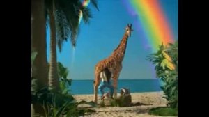 Реклама skittles с жирафом на разных языках