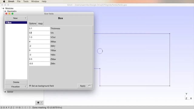 Grid Generation - GMSH - 7 - Controlling Grid Point Density with Fields смотреть онлайн