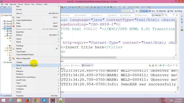 Web Application Client in EJB смотреть онлайн