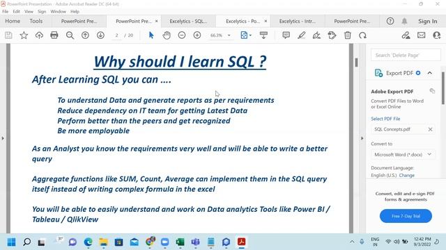 Excelytics - B00367 SQL & Power BI_Orientation_03-Sep-2022 смотреть онлайн