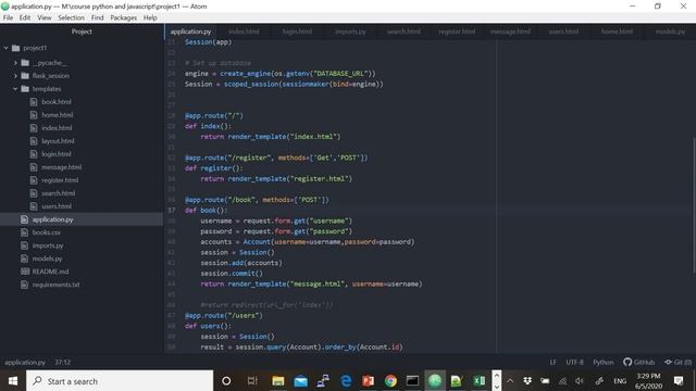 Sign up and sign in using flask with Python and PostgreSQL. смотреть онлайн