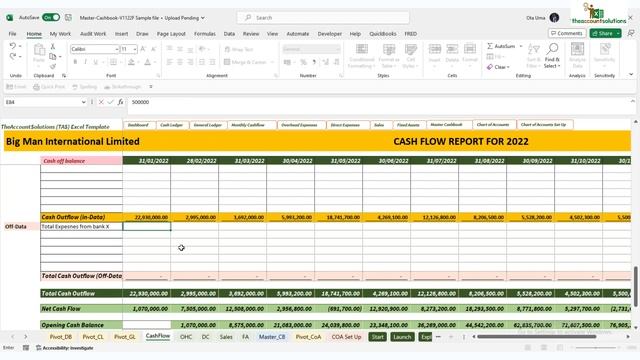 Master Cashbook | Excel Template: Automatic Cashflow Reports смотреть онлайн