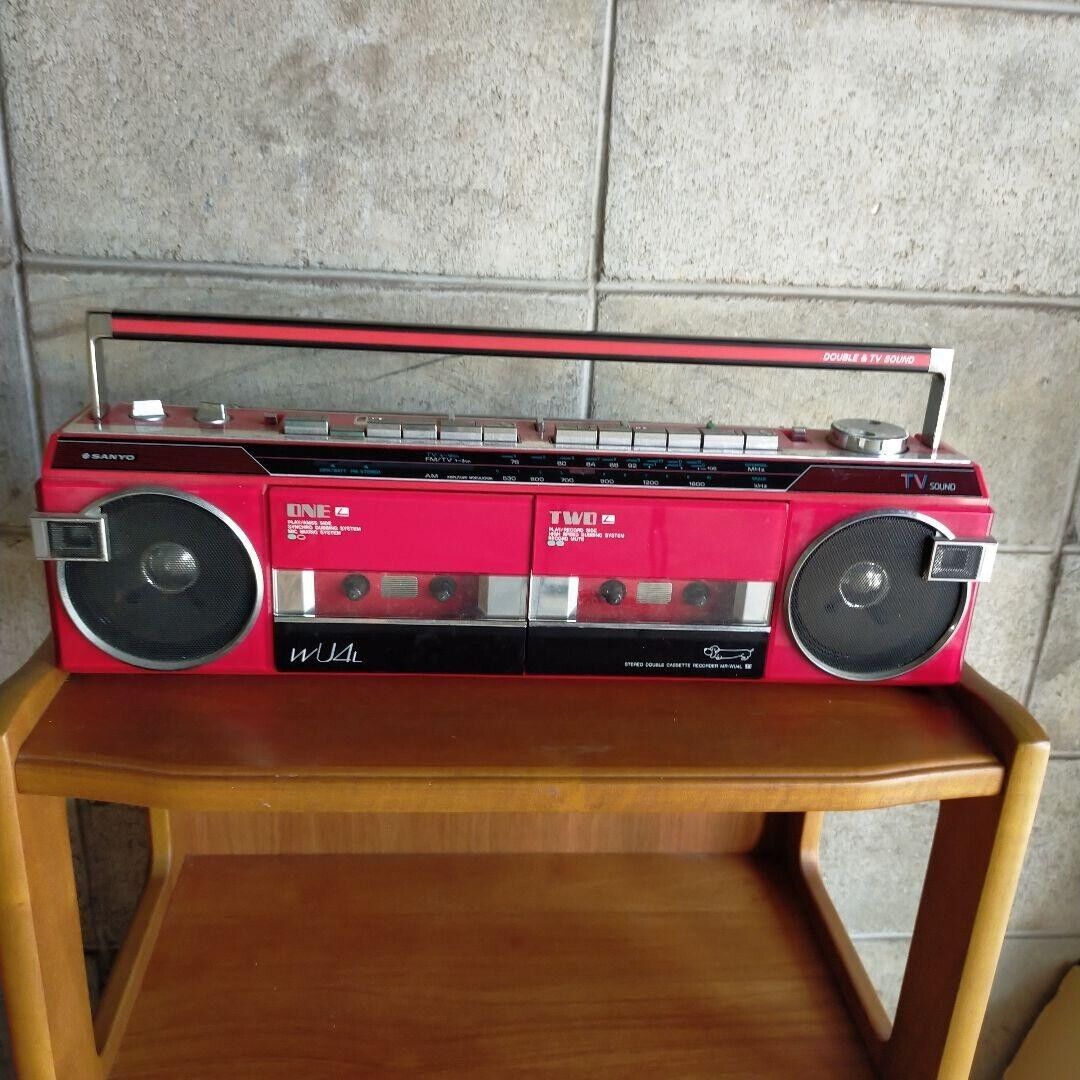 SANYO Showa Retro WU4L Бумбокс Красный-Япония