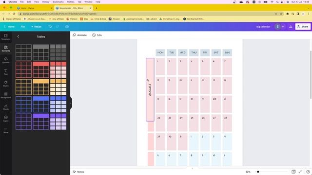 How to create a custom wall planner: easy Canva planner tutorial // make your own wall calendar смотреть онлайн