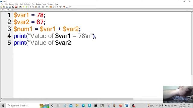 Perl Programming Language - Adding Variables Tutorial 2022 смотреть онлайн