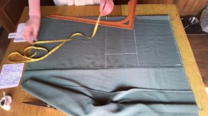 Пошив свободного платья на любой размер без выкройки. Часть 1