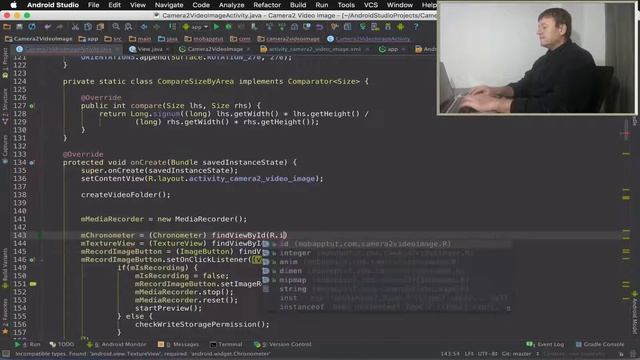 Android camera2 API video app - Part 15 adding a chronometer timer for recording смотреть онлайн