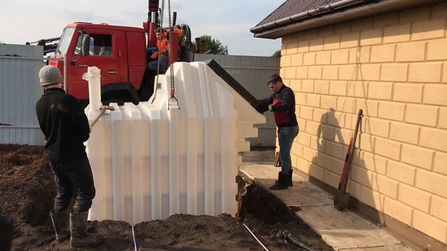 Установка погреба Тингард Т1900Б в яму на плиты, Татарстан, Набережные Челны смотреть онлайн