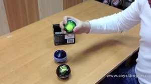 Как раскрутить (завести) powerball, Надпись на резинке Powerball.