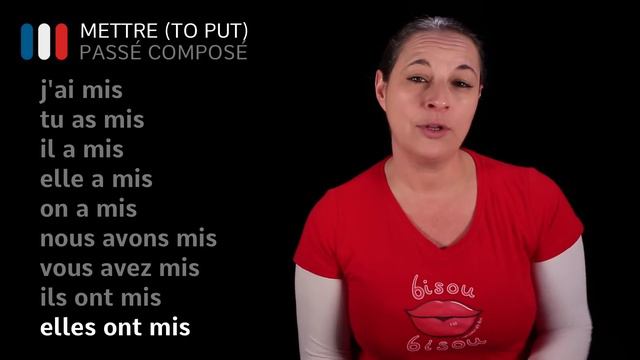 METTRE (TO PUT) Past, Present & Future (French verbs conjugated by Learn French With Alexa) смотреть онлайн