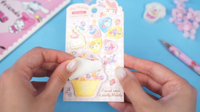 Набор стикеров для заметок "My Melody" Мелоди смотреть онлайн