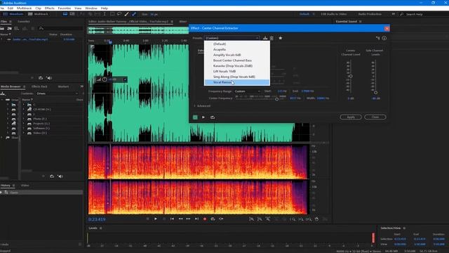 how to remove vocals or instruments form a song | Adobe Audition смотреть онлайн