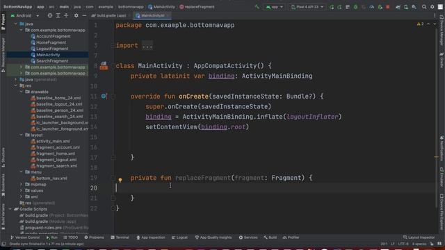 ANDROID com KOTLIN 2023 - #41 - Bottom Navigation Bar | Fragments - navegação смотреть онлайн