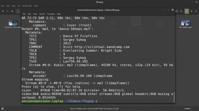#3. Изменение параметров видео | FFmpeg смотреть онлайн