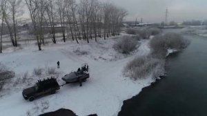 Аэролодка «Ангара 530» разгрузка