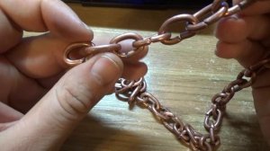медная цепочка своими руками