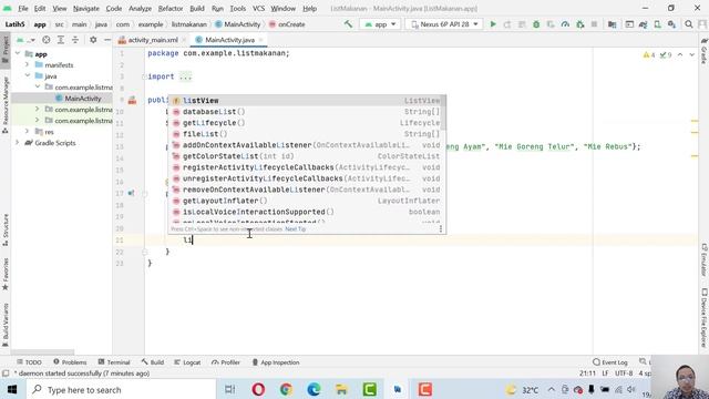 Pemrograman Android - Array, List View dan Spinner смотреть онлайн