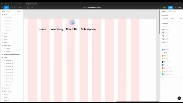 Tutorial Web Design untuk Online Course | FIGMA | FREE ASSET DOWNLOAD | PART 1 смотреть онлайн