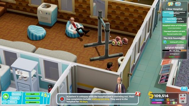 Two Point Hospital - Sweaty Palms - 19 смотреть онлайн