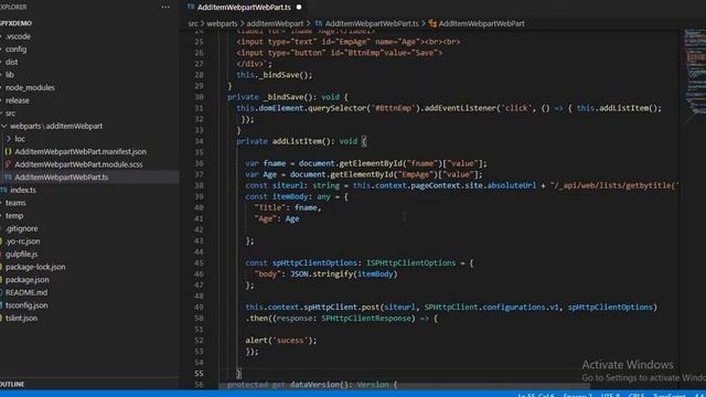 SharePoint Online- Add item to SharePoint List using SharePoint Framework (SPFx) (Part 2) смотреть онлайн
