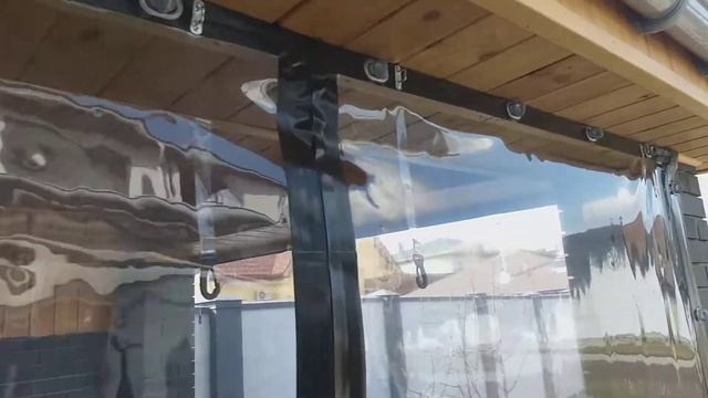 Монтаж мягких окон, с использованием поворотных скоб, беседка из кирпича смотреть онлайн