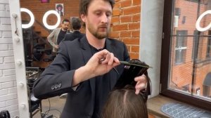 Женская стрижка на длинные волосы с челкой | Каскад за 6 срезов