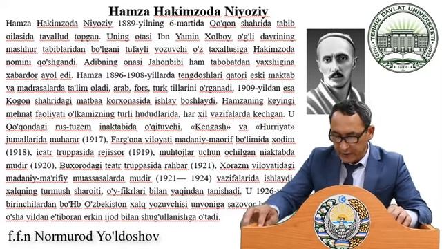 Hamza Hakimzoda Niyoziy Ijodi