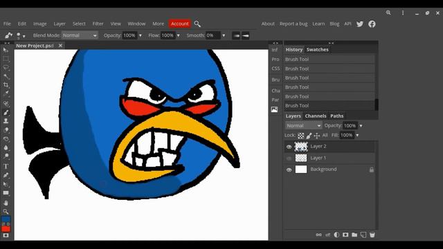 Drawing angry birds [digital art] смотреть онлайн