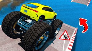 СМОЖЕТ ЛИ ГИГАНТСКИЙ ЛАМБОРГИНИ УРУС ПРОЕХАТЬ БОЛЬШУЮ ЛУЖУ В ГТА 5 МОДЫ! ЭКСПЕРИМЕНТЫ В GTA 5 MODS