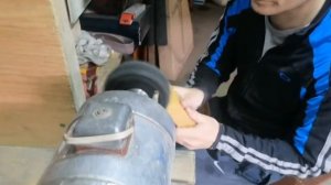 Полировка рукояти ножа подробно