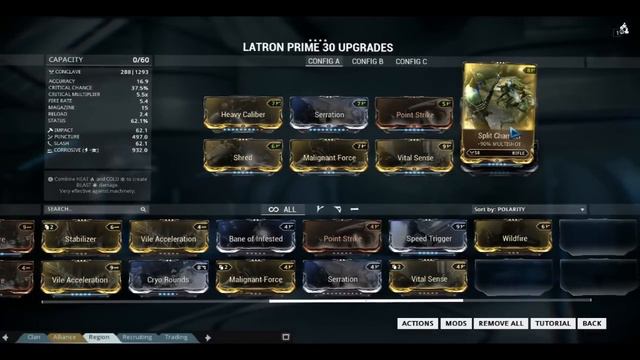 Warframe 15.10.2 - Latron Prime Build смотреть онлайн