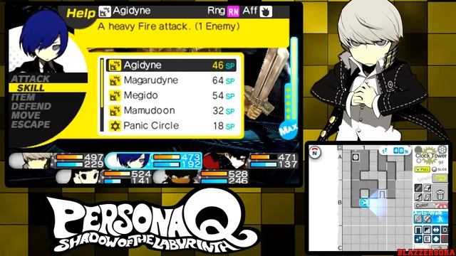 Persona Q: Shadow of the Labyrinth 3DS - Walkthrough Part 83 Clock Tower 8F & 9F [HD] смотреть онлайн