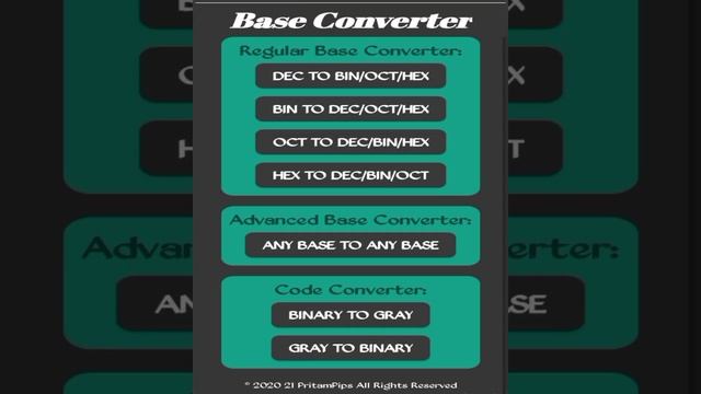 Binary, Decimal, Octal, Hexadecimal converter app смотреть онлайн