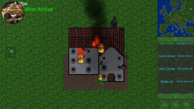 Fire effect on destroyed building - Road To Valor WW2(Rusted Warfare Mod) смотреть онлайн
