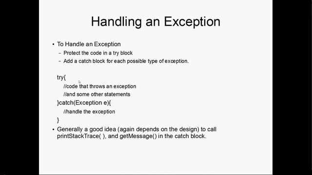 Java Tutorial - 50 - Introduction to Exceptions in Java смотреть онлайн