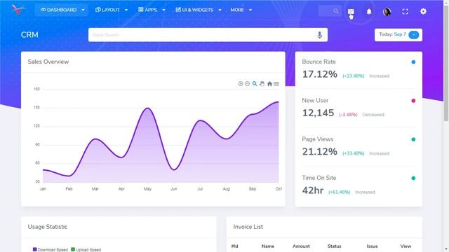 CRM Dashboard Bootstrap 5 Admin Template with Light Theme смотреть онлайн