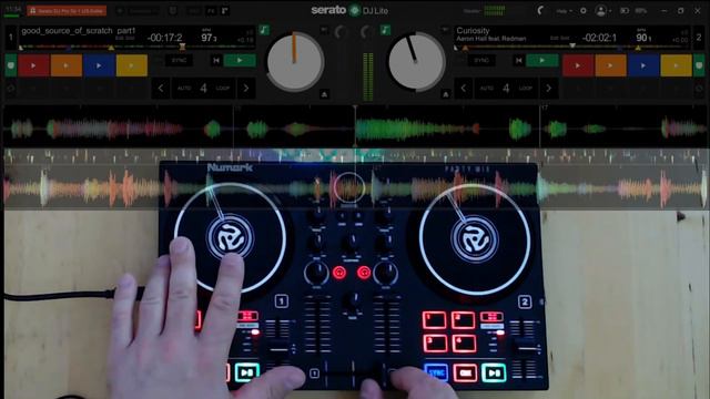 Funky Chirp Scratch Practice on Numark Party Mix 2 DJ Controller | Aaron Hall w. Redman - Curiosity смотреть онлайн